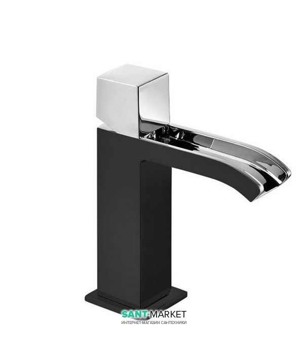 Смеситель для раковины Tres Cuadro colors однорычажный черный/хром 00611002NE