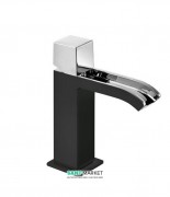 Змішувач для раковини Tres Cuadro colors одноважільний чорний/хром 00611002NE