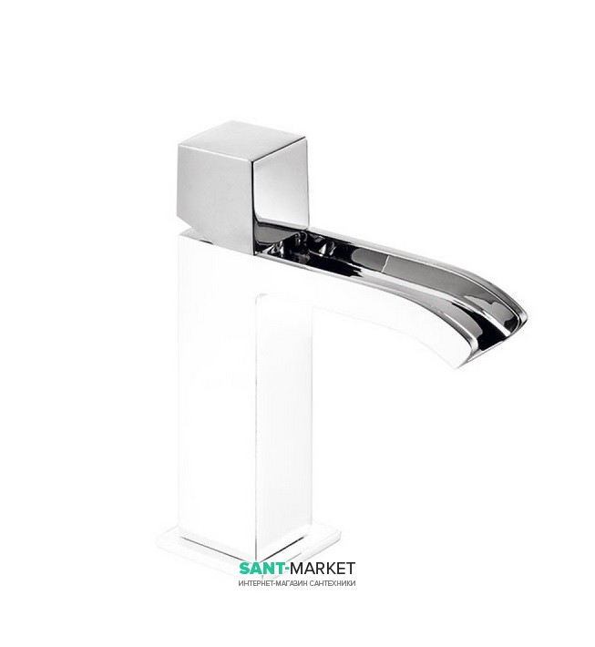 Смеситель для раковины Tres Cuadro colors однорычажный белый/хром 00611002BL