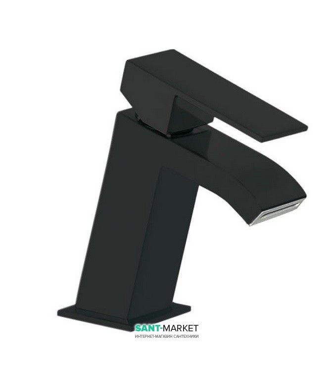Змішувач для раковини Tres Cuadro colors одноважільний чорний матовий 00620101NM