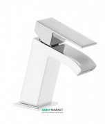 Смеситель для раковины Tres Cuadro colors однорычажный белый/хром 00620101BL