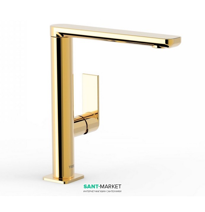 Смеситель для раковины Tres Loft colors однорычажный золото 20020502OR