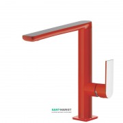 Смеситель для раковины Tres Loft colors однорычажный красный/хром 20020502RO