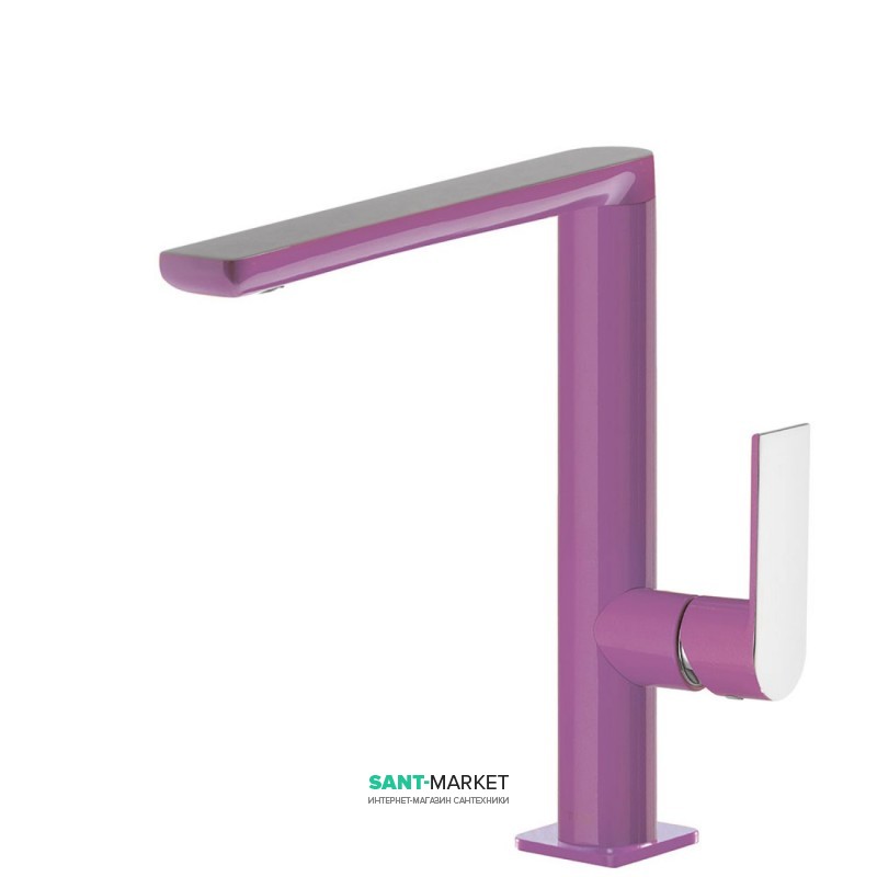 Змішувач для раковини Tres Loft colors одноважільний фіолетовий/хром 20020502VI
