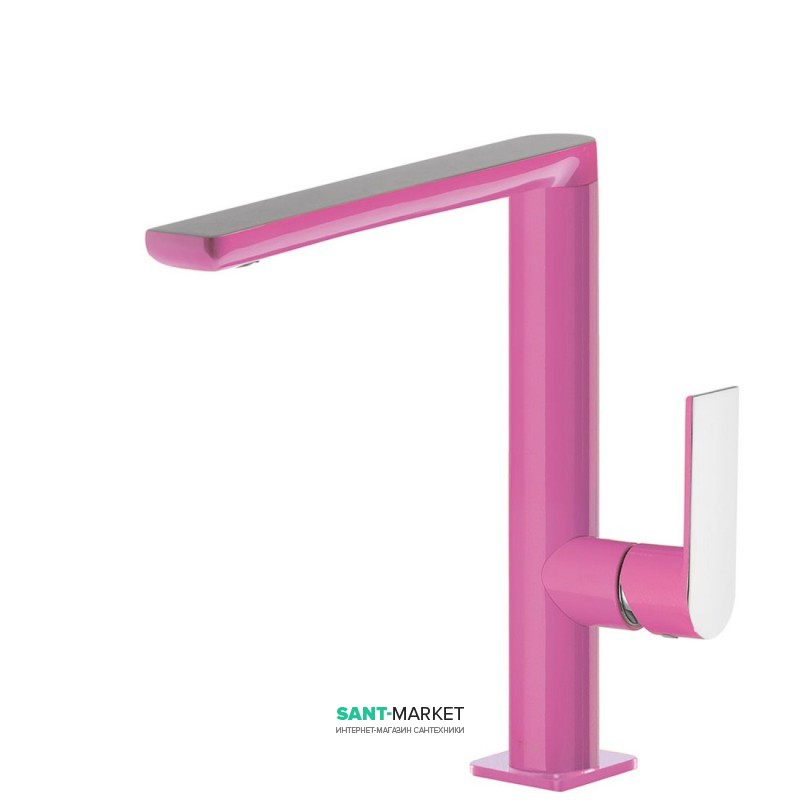Змішувач для раковини Tres Loft colors одноважільний фуксія/хром 20020502FU