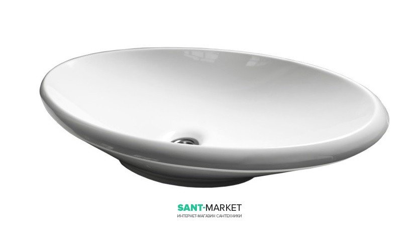 Раковина для ванної Miraggio Lex R накладна білий глянсовий 0000205