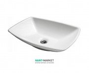 Раковина для ванної Miraggio Lex S 560 накладна білий глянсовий 0000207