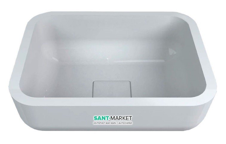 Раковина для ванної Miraggio Monaco 600 накладна білий глянсовий 0000218