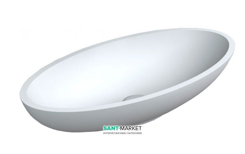 Раковина для ванної Miraggio Nice 600 накладна білий глянсовий 0000222