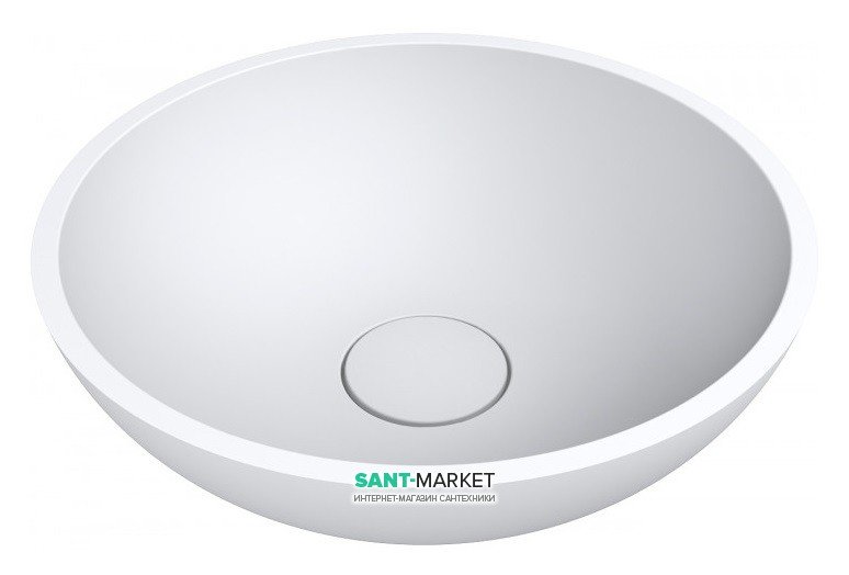 Раковина для ванной Miraggio Palermo 500 накладная  белый глянцевый 0000230