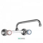 Смеситель для кухни Tres Ese-23 двухвентильный настенный расстояние от стены 298 мм хром 123416