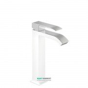 Змішувач для раковини Tres Cuadro colors одноважільний білий/хром 00661001BL