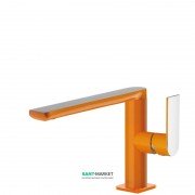 Смеситель для раковины Tres Loft colors однорычажный оранжевый/хром 20020501NA