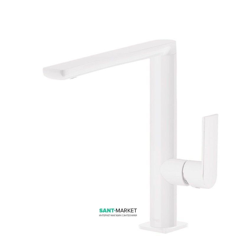 Змішувач для раковини Tres Loft colors одноважільний білий матовий 20020502BM