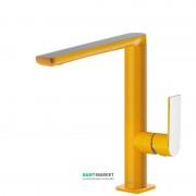 Змішувач для раковини Tres Loft colors одноважільний янтарно-жовтий/хром 20020502AM