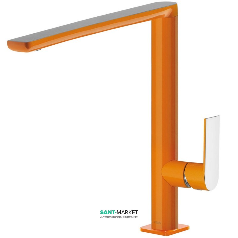Змішувач для раковини Tres Loft colors одноважільний помаранчевий/хром 20020503NA