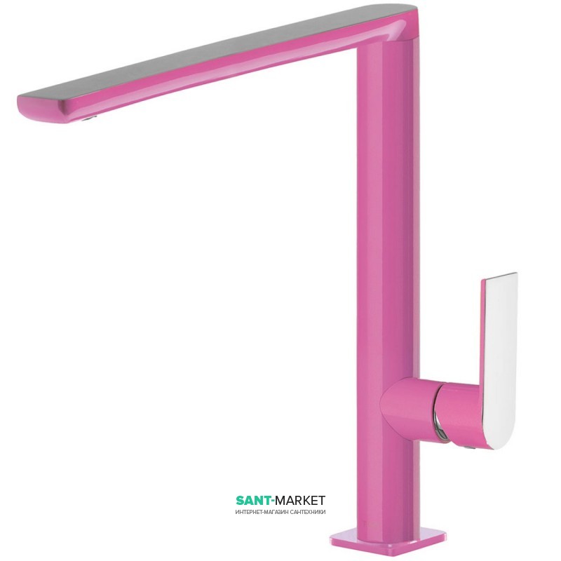 Смеситель для раковины Tres Loft colors однорычажный фуксия/хром 20020503FU