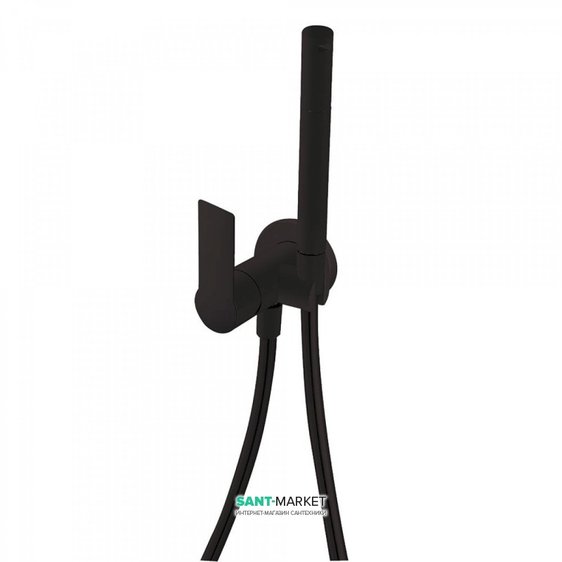 Гигиенический душ со смесителем Tres Loft colors черный матовый 20522301NM