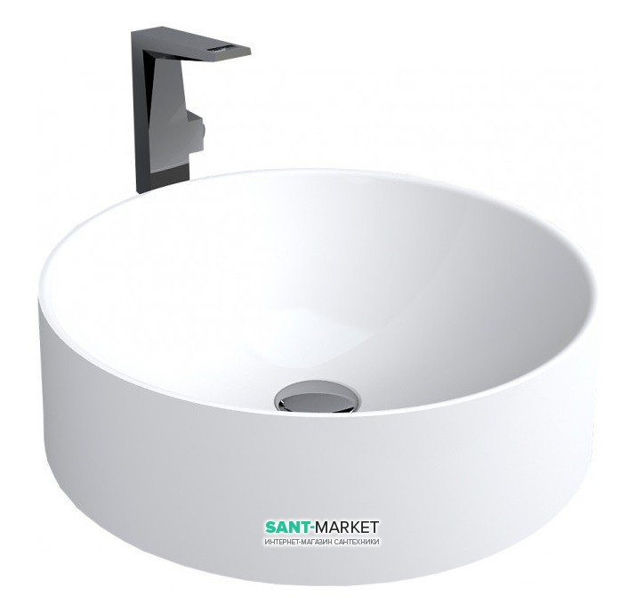 Раковина для ванной Miraggio Ellel 450 накладная  белый глянцевый 0000185