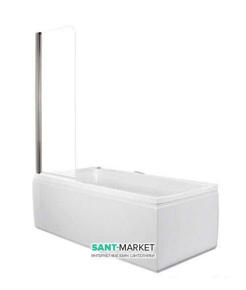 Шторка для ванны PoolSpa Clif-N 67х153 left/right стекло прозрачное/профиль хром PI4000094