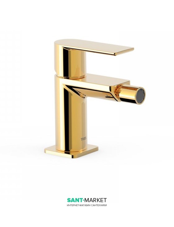 Смеситель для биде Tres Loft colors однорычажный золото 20012001OR