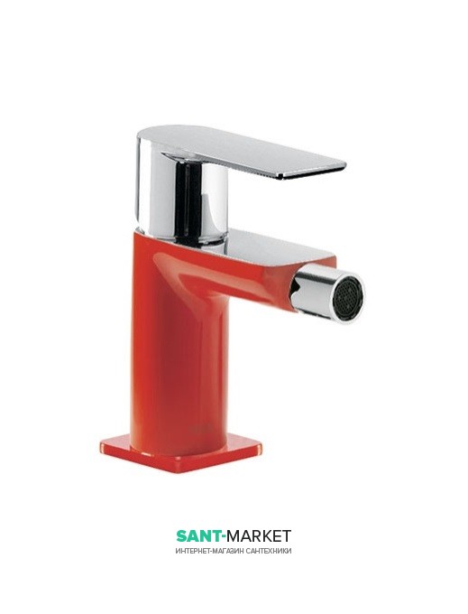 Смеситель для биде Tres Loft colors однорычажный красный/хром 20012001RO