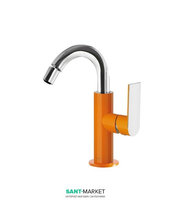 Смеситель для биде Tres Loft colors однорычажный оранжевый/хром 20022401NA