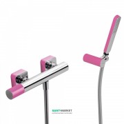 Смеситель для душа Tres Loft colors с ручным душем фуксия/хром 20016701FU
