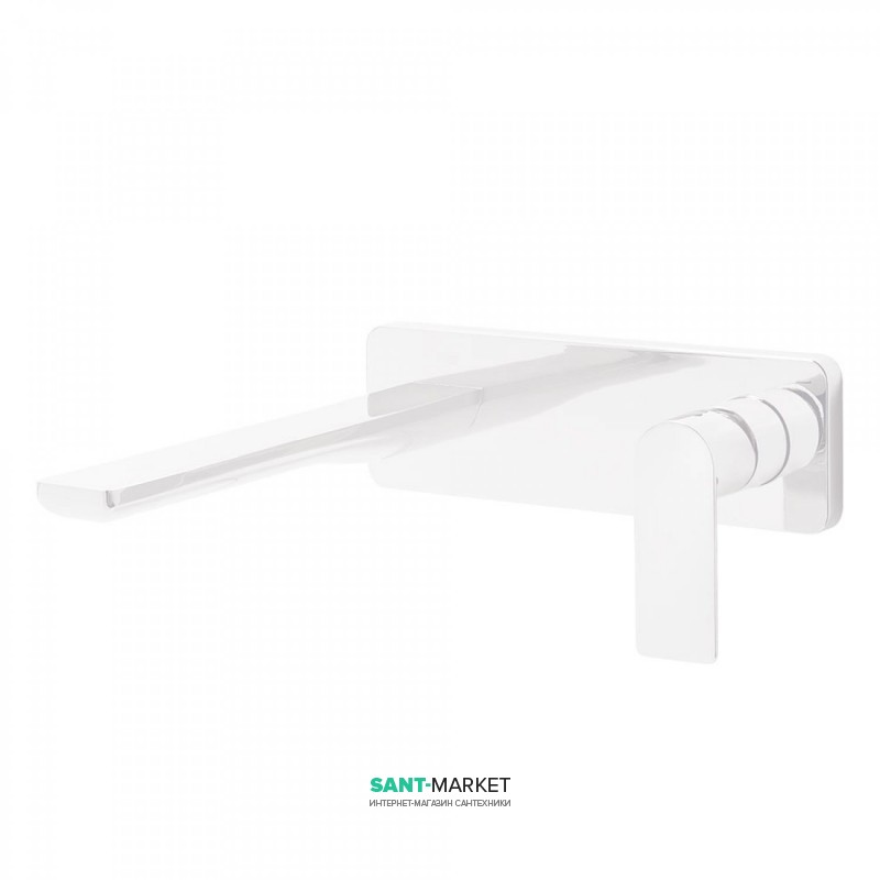 Смеситель для раковины Tres Loft colors настенный белый матовый 20020002BM