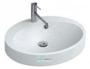 Раковина для ванної Miraggio Devon накладна з отвором під змішувач білий глянсовий 0000648