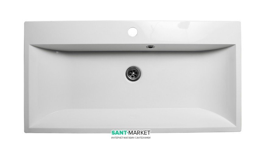 Раковина для ванной Miraggio Varna 600 врезная с отверстием под смеситель белый глянцевый 0000254