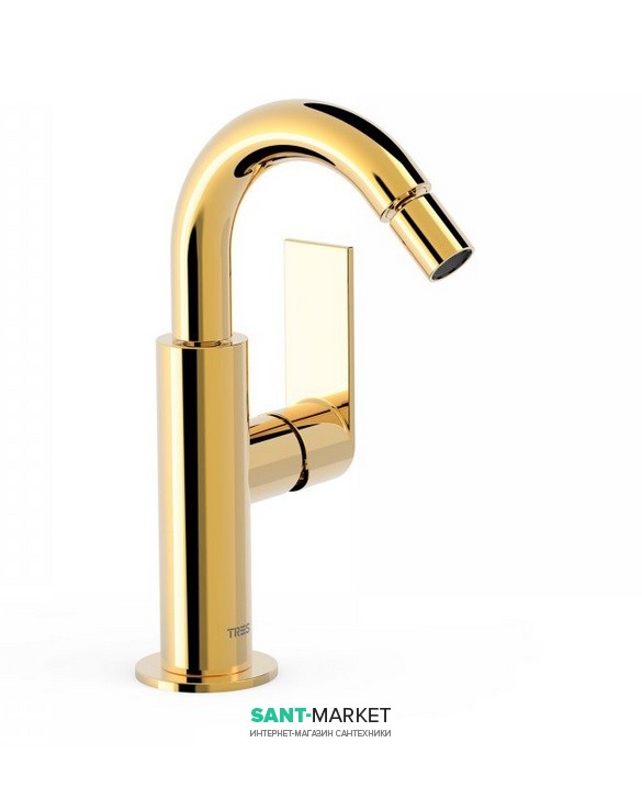 Смеситель для биде Tres Loft colors однорычажный золото 20022401OR