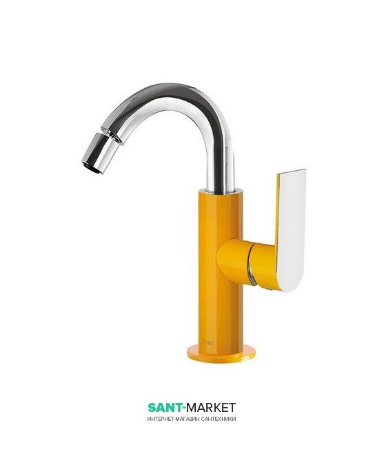 Змішувач для біде Tres Loft colors одноважільний янтарно-жовтий/хром 20022401AM