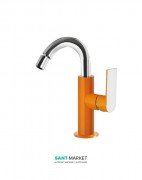 Смеситель для биде Tres Loft colors однорычажный оранжевый/хром 20022401NA