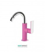 Смеситель для биде Tres Loft colors однорычажный фуксия/хром 20022401FU