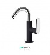 Смеситель для биде Tres Loft colors однорычажный черный/хром 20022401NE