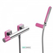 Змішувач для душа Tres Loft colors з ручним душем фуксія/хром 20016701FU