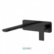Смеситель для раковины Tres Loft colors настенный черный матовый 20020002NM