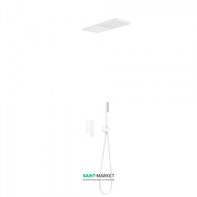 Душевая система скрытого монтажа Tres Loft colors белый матовый 20018005BM