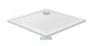 Душовий піддон квадратний PoolSpa Milano Flat 80х80 см Square з сифоном акрил білий PBKF110B0C00000