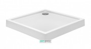 Душевой поддон квадратный PoolSpa Milano Modern 80х80 см Square с ножками и сифоном акрил белый PBKM110BNC00000