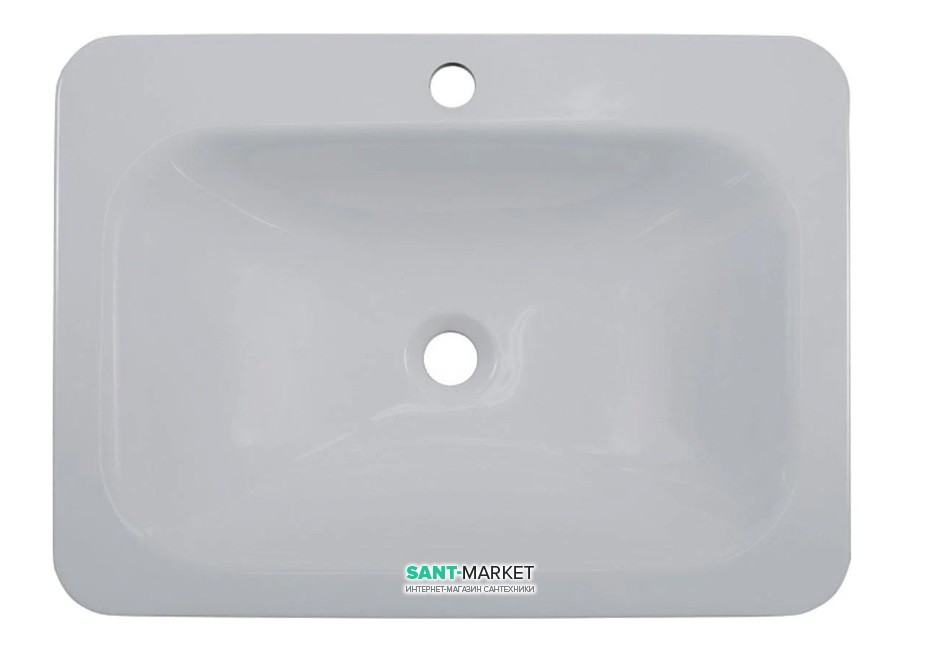 Раковина для ванной Miraggio California врезная с отверстием под смеситель белый глянцевый 0000158