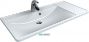 Раковина для ванной Miraggio Sacramento  1000 врезная с отверстием под смеситель белый глянцевый 0000234