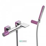 Змішувач для ванни Tres Loft colors з ручним душем фіолетовий/хром 20017001VI