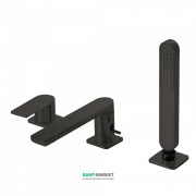 Змішувач на борт ванни Tres Loft colors з ручним душем чорний матовий 20016203NM