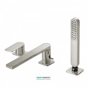 Змішувач на борт ванни Tres Loft colors з ручним душем сталь 20016201AC