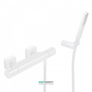 Термостат для душа Tres Loft colors с ручным душем белый матовый 20016409BM