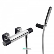 Термостат для душу Tres Loft colors з ручним душем чорний/хром 20016409NE