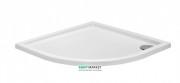 Душовий піддон чверть кола PoolSpa Milano Flat 90х90 см Round R55 з сифоном акрил білий PBPFJ10B0C00000