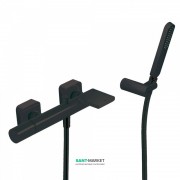 Смеситель для ванной Tres Loft colors с ручным душем черный матовый 20017001NM